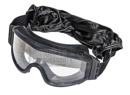 детальное фото Очки 3 сменных линзы черные интернет-магазин "Планета страйкбола"