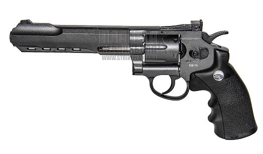 gletcher револьвер sw r6, пневматический