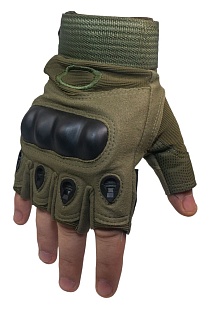 детальное фото Перчатки Oval полпальца, олива L (ogu-l) интернет-магазин "Планета страйкбола"