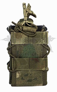 детальное фото Подсумок магазина АКМ 2шт. ССО Raid molle A-TACS FG Camo интернет-магазин "Планета страйкбола"