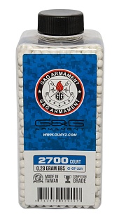 детальное фото для раздела Шары G&G 0.28г. 2700шт. бутылка (g-07-221) интернет-магазин "Планета страйкбола»