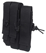 детальное фото Подсумок Strike для 3 магазинов пистолета-пулемета ПП, черный кордура интернет-магазин "Планета страйкбола"