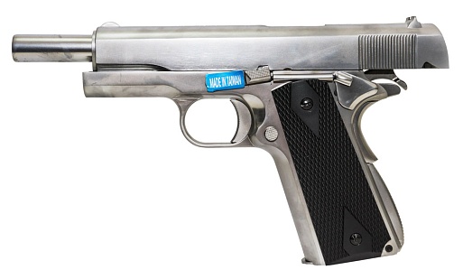 Пистолет WE Colt M1911 A1, хром (we-e006b-tac)
