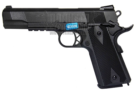 фото детально we пистолет colt m1911 a1 rail, greengas интернет-магазин "Планета страйкбола"