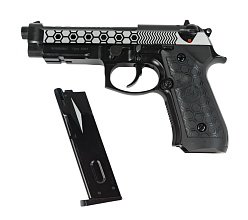 Пистолет WE M92-Hex Cut-2Tone-w/rail-AUTO (we-m014-2t)