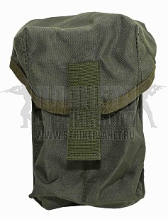 детальное фото Подсумок под дымовые ССО гранаты РДГ 2шт. molle олива интернет-магазин "Планета страйкбола"