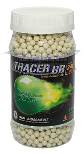 детальное фото для раздела Шары G&G 0.28г. 2400шт. трассерные зеленые (g-07-245) интернет-магазин "Планета страйкбола»