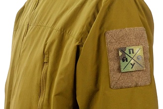 Нашивка Strike "ПО*УЙ", 50х50 мм, полевой, мультикам, лазерная резка