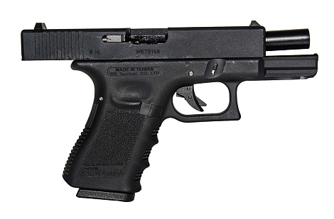 WE Пистолет Glock 19 gen.3, greengas (we-g003a-bk)