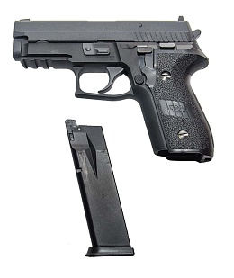 WE Пистолет Sig Sauer P229 Rail, Greengas (WE-F005A-BK-F229 R)