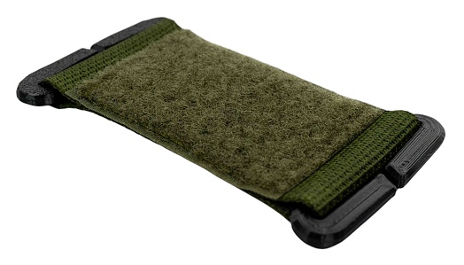 Патч панель стропа Strike 50х70 мм липучка велкро на MOLLE для нашивок / шевронов, олива