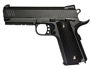 фото детально galaxy пистолет colt 1911 4.3 с кобурой (g25+) интернет-магазин "Планета страйкбола"