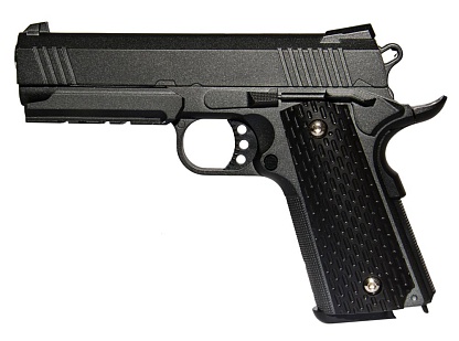 фото детально galaxy пистолет colt 1911 4.3 с кобурой (g25+) интернет-магазин "Планета страйкбола"