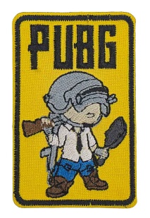 детальное фото Нашивка Strike "PUBG" 80 мм, желтый интернет-магазин "Планета страйкбола"