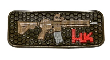 детальное фото Нашивка Zlo "HK416" пвх олива интернет-магазин "Планета страйкбола"
