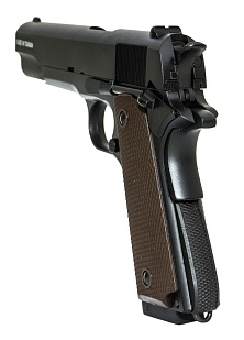 Пистолет KJW COLT M1911A1 GBB, CO2, черный (1911.CO2II)