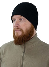 детальное фото Шапка Strike Милитари-180 флис размер 58-60, черный интернет-магазин "Планета страйкбола"