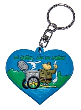 брелок "на войне как на войне. сердце", резина