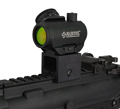 Крепление высокое Strike коллиматорного прицела T1 Micro на picatinny, 3D печать пластик