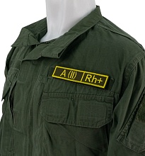 Нашивка Strike Группа крови A (II) Rh+, желтый олива