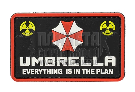детальное фото Нашивка Zlo "Umbrella everything is in the plan" интернет-магазин "Планета страйкбола"
