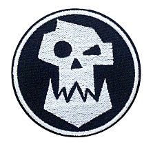 детальное фото Нашивка Strike "Warhammer 40000 Орки", черный интернет-магазин "Планета страйкбола"