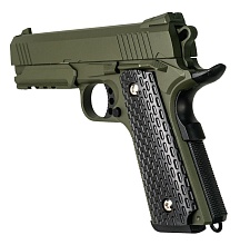 Пистолет Galaxy Colt 1911 4.3, green, спринг (g25g)