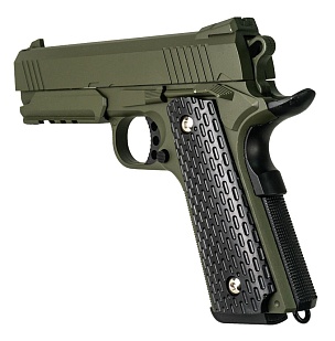 Пистолет Galaxy Colt 1911 4.3, green, спринг (g25g)
