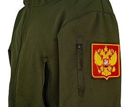 Нашивка Strike "Герб Российской Федерации" 85х75 мм, красный