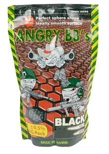 детальное фото для раздела Шары Angry 0.20г. 5000шт. черные (ag-020bk) интернет-магазин "Планета страйкбола»