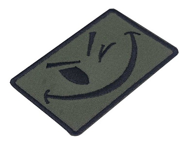 Нашивка Strike "Wink Smile / Подмигивающий Смайл", олива