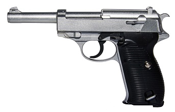 фото детально galaxy пистолет walther p38 спринг, хром (g21s) интернет-магазин "Планета страйкбола"
