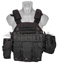 детальное фото Плитоносец Kingrin 6094 Vest черный (ve-46-bk) интернет-магазин "Планета страйкбола"