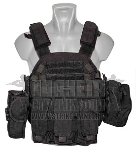 детальное фото Плитоносец Kingrin 6094 Vest черный (ve-46-bk) интернет-магазин "Планета страйкбола"