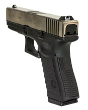 WE Пистолет Glock 19 Gen.3, металл слайд, хром