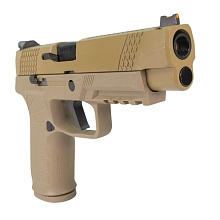 WE Пистолет Sig Sauer F17V2, greengas, tan (we-f007-tan)