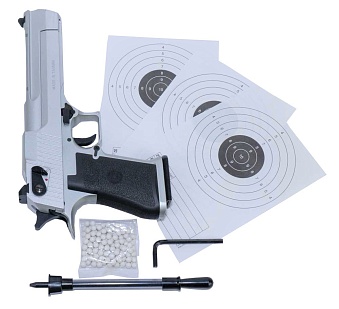 Пистолет KWC Desert Eagle Silver, GBB (kcb-51acih)