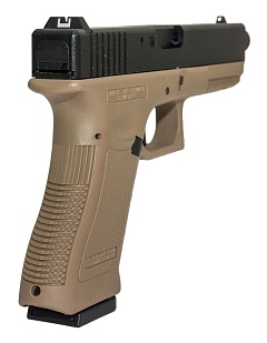 KJW Пистолет Glock 18, CO2, резьба под глушитель, tan (kp-18-tbc.co2-tan)