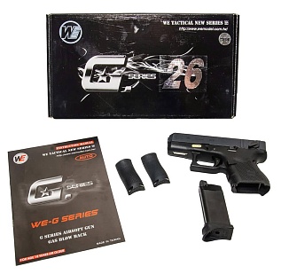WE Пистолет Glock 26, gen.4, greengas (gp622b)