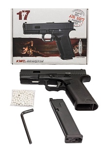 Пистолет KWC Glock 17 CO2 черный