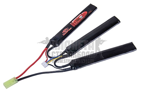 детальное фото для раздела Аккумулятор StormPower LiPo 11.1в, 1200мАч, 20С, 3 лепестка интернет-магазин "Планета страйкбола»