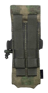 Подсумок Strike под 2 магазина АК с клапаном, A-TACS Camo кордура