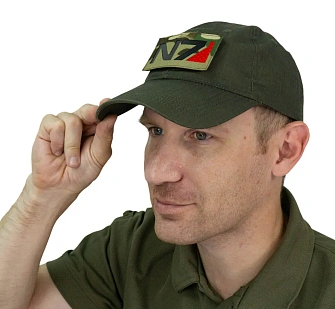 Нашивка Strike "N7", 90х50 мм, светоотражающий, мультикам, лазерная резка