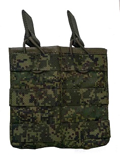 детальное фото Подсумок Strike под 2 магазина АК / AR без клапана, цифра кордура интернет-магазин "Планета страйкбола"