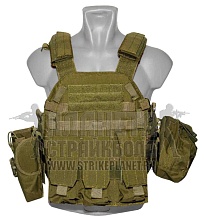 детальное фото Плитоносец Kingrin 6094 Vest олива (ve-46-od) интернет-магазин "Планета страйкбола"