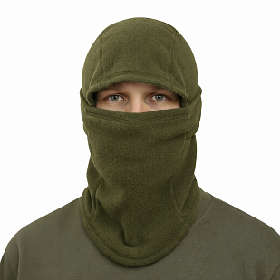 Балаклава с забралом Strike, флис, хаки