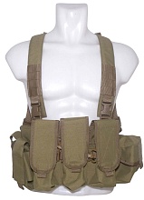 детальное фото Разгрузочный жилет Strike честриг 3 ак, 1 утилитарный, 2 гранаты, койот кордура интернет-магазин "Планета страйкбола"