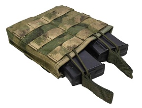 Подсумок Strike под 2 магазина АК / AR без клапана, A-TACS Camo кордура
