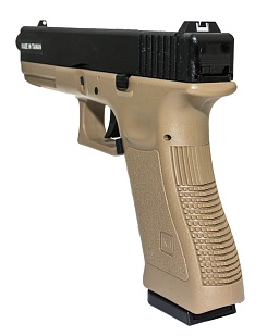 KJW Пистолет Glock 17, грингаз, tan, резьба под глушитель (kp-17-tbc.tan)