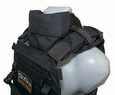 Защита шеи Strike, черный кордура